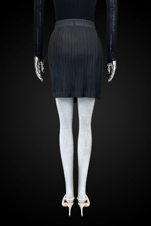 Pleated Short Wrap Skirt
