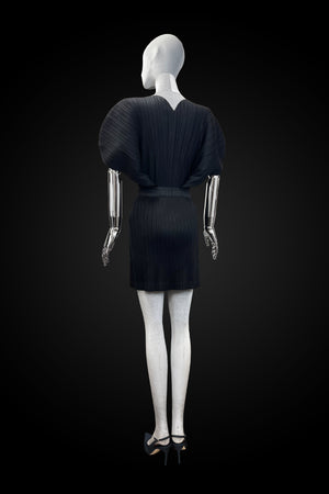 Pleated Sweetheart Neckline Top
